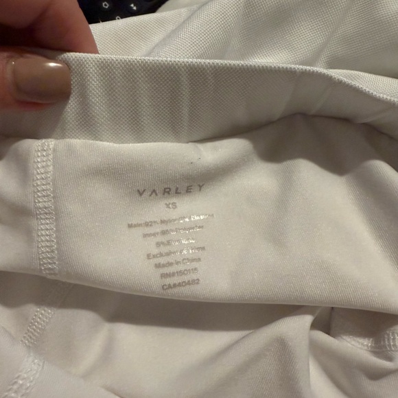 Varley boston mid rise skort skirt white size xs - Picture 6 of 7